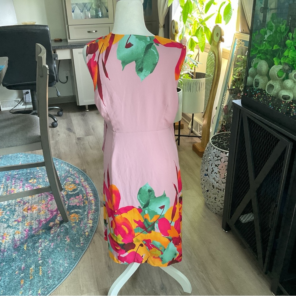 J. Jill Pink Floral Midi Dress - Picture 3 of 4